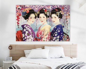 Japanse Geisha's van Egon Zitter
