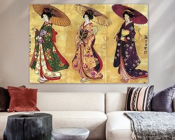 Japanse Geisha's van Egon Zitter