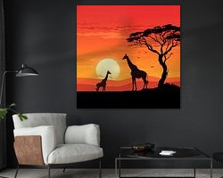 Example of the artwork in a room