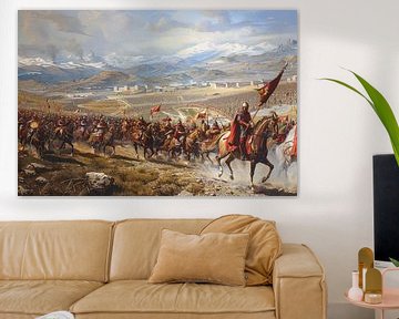 japanse prent van soldaten aan het fr4ont veldslag van Egon Zitter
