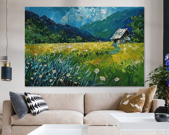 Example of the artwork in a room