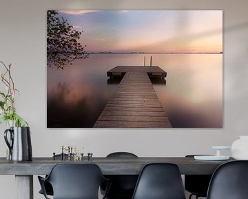 Steiger aan een meer in Friesland van KB Design & Photography (Karen Brouwer)
