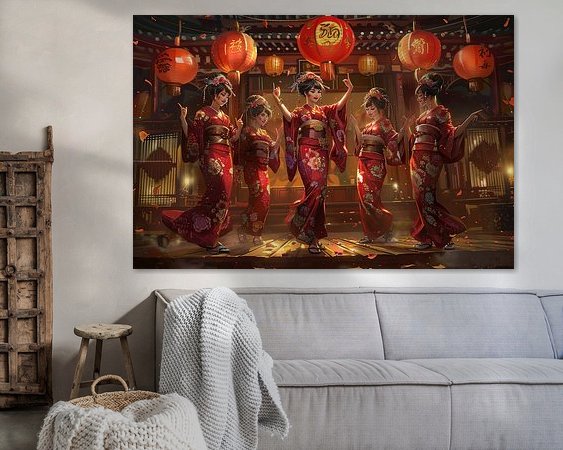 Example of the artwork in a room