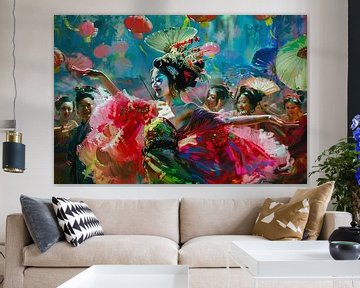 Japanese Geisha dance by Egon Zitter