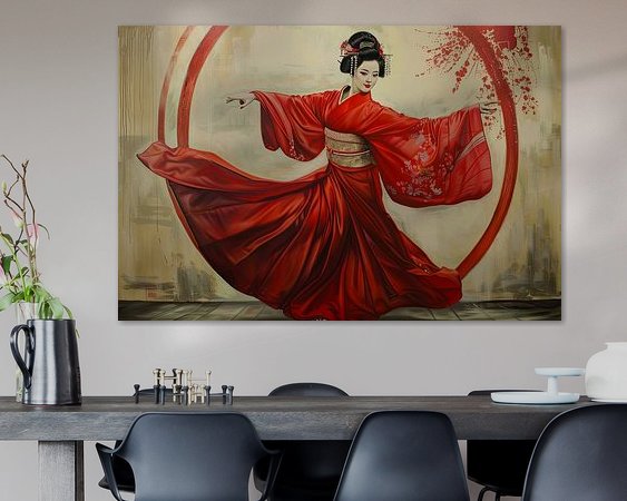 Example of the artwork in a room