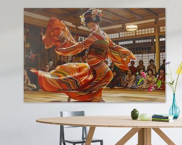 Japanese Geisha dance by Egon Zitter