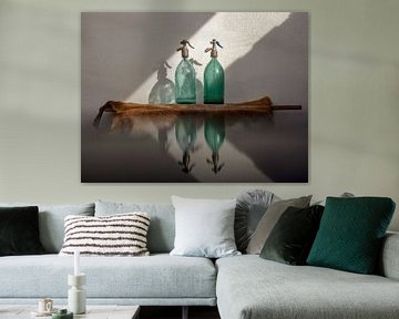 Still life of glass by Thea Mekkelholt