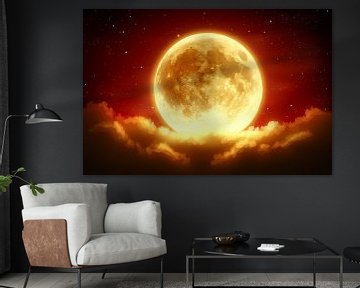 Digitale kunst van prachtige zonsondergang van Art & Soul Creations