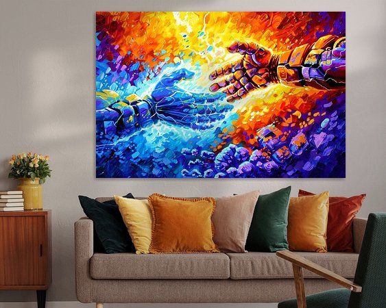 Example of the artwork in a room