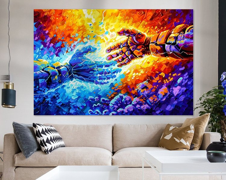 Example of the artwork in a room