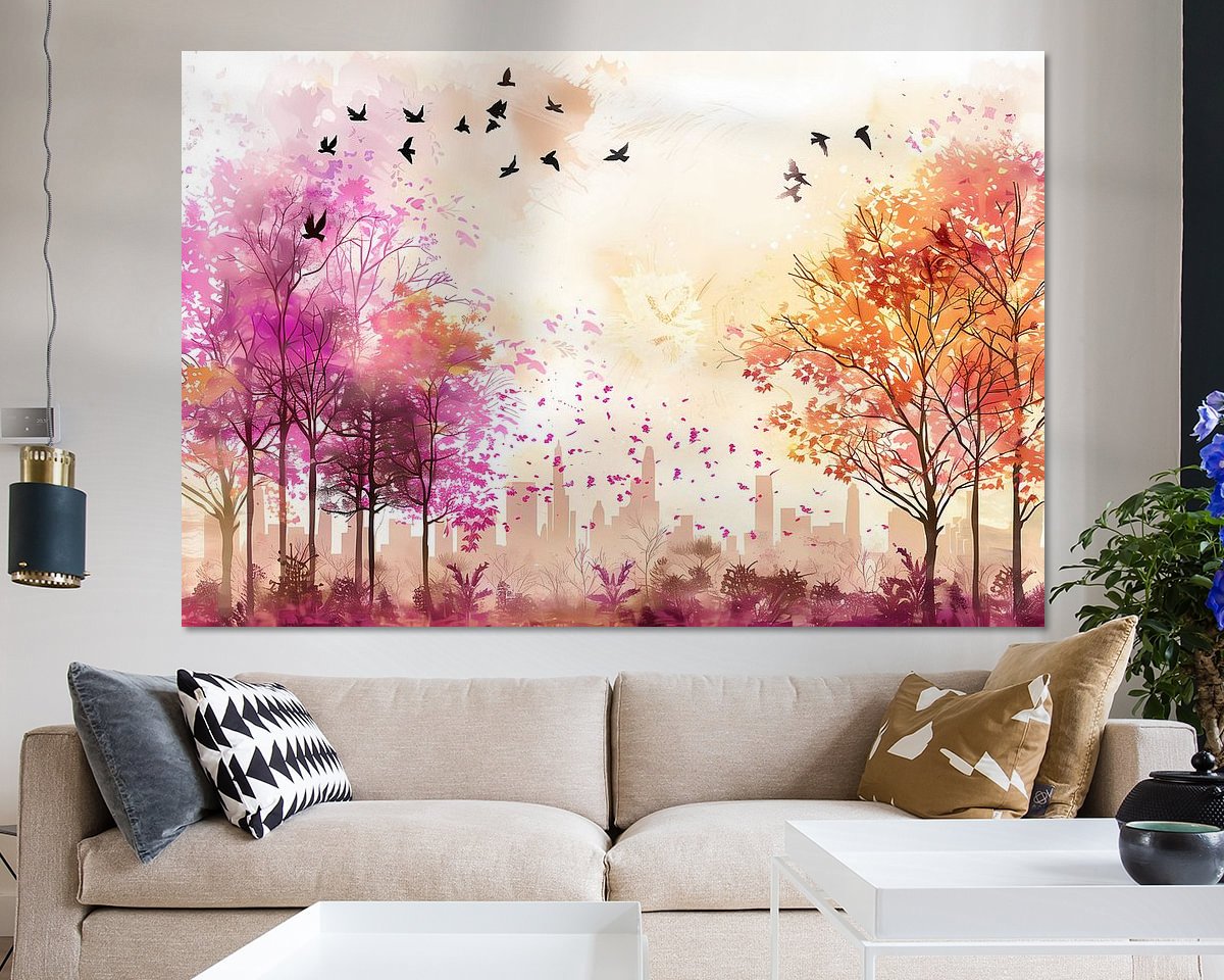 Example of the artwork in a room