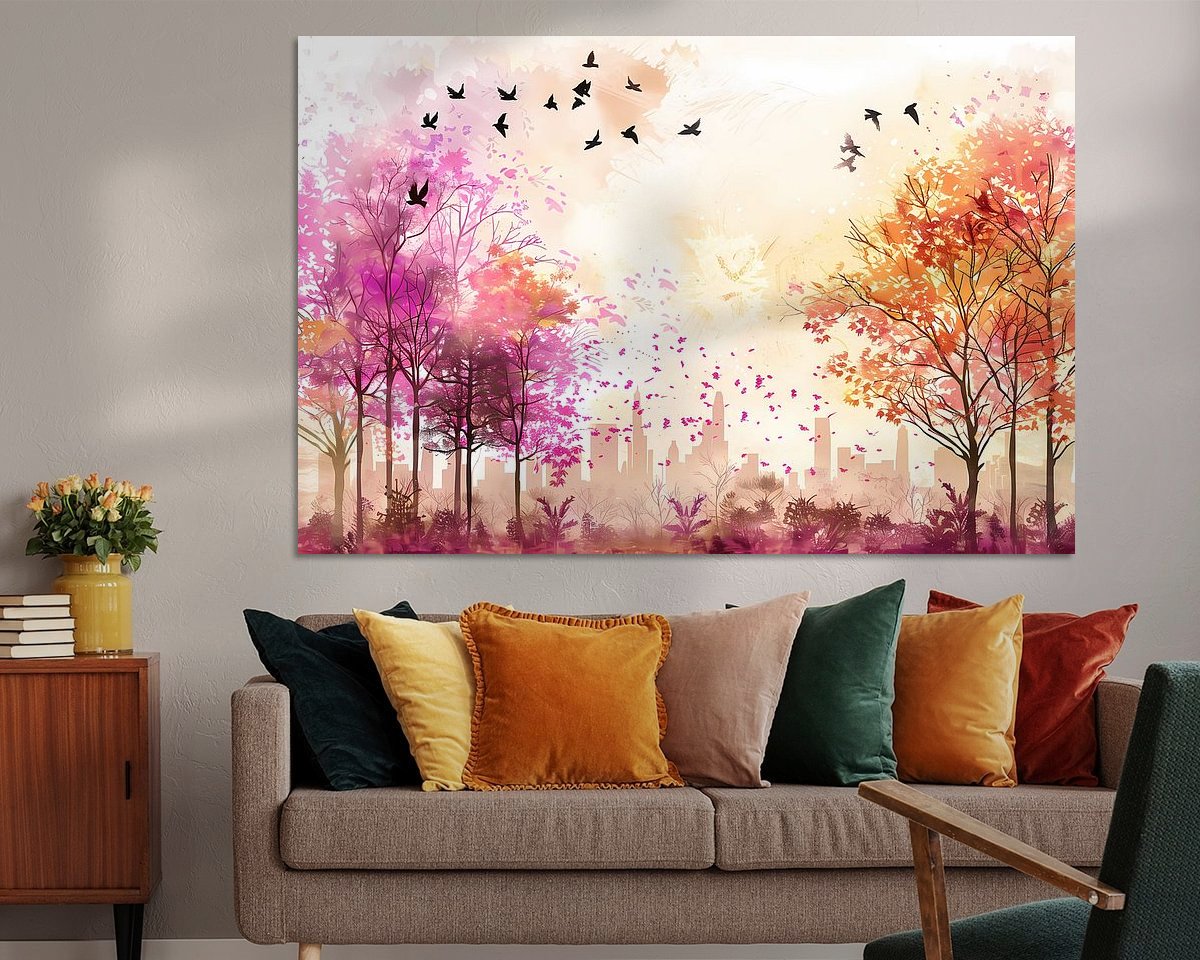 Example of the artwork in a room