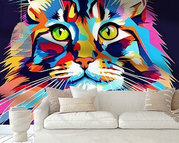 Maine Coon Pop Art 2
