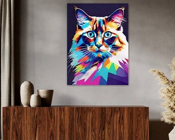 Ragdoll kat Pop Art 2 van MIROKKU