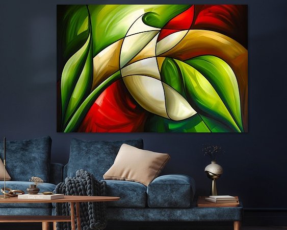 Example of the artwork in a room