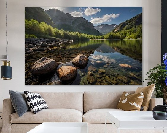 Example of the artwork in a room