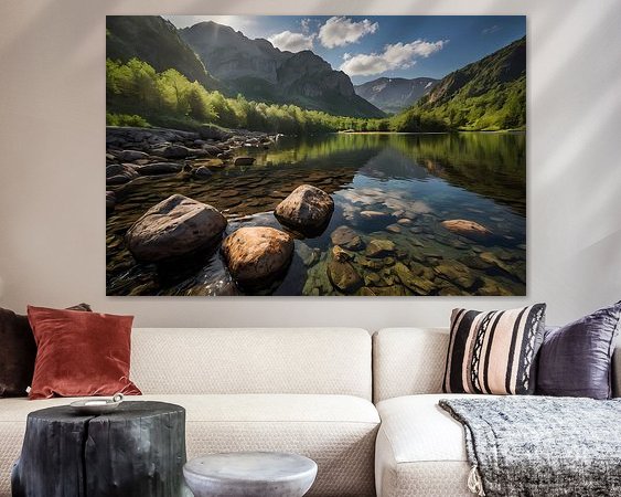 Example of the artwork in a room
