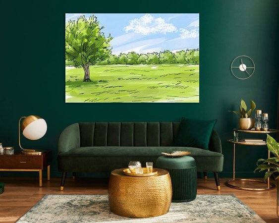 Example of the artwork in a room