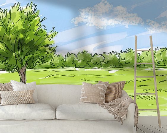 Example of the artwork in a room