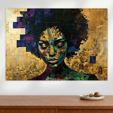 Abstracte Dame | Mosaic Vanguard van Kunst Kriebels