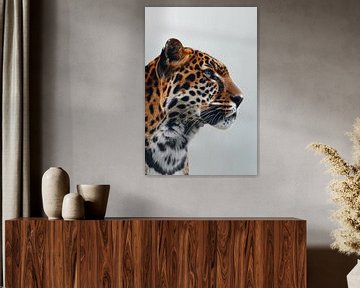 Fierce Focus - Portret van een luipaard van Eva Lee