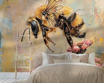 Bees abstract by Wonderful Art