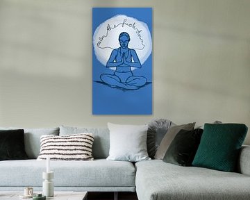 Calm the fuck down blue by Lien van der Vliet