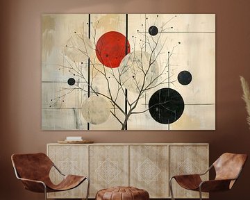 Op de natuur geïnspireerde abstractie van Poster Art Shop