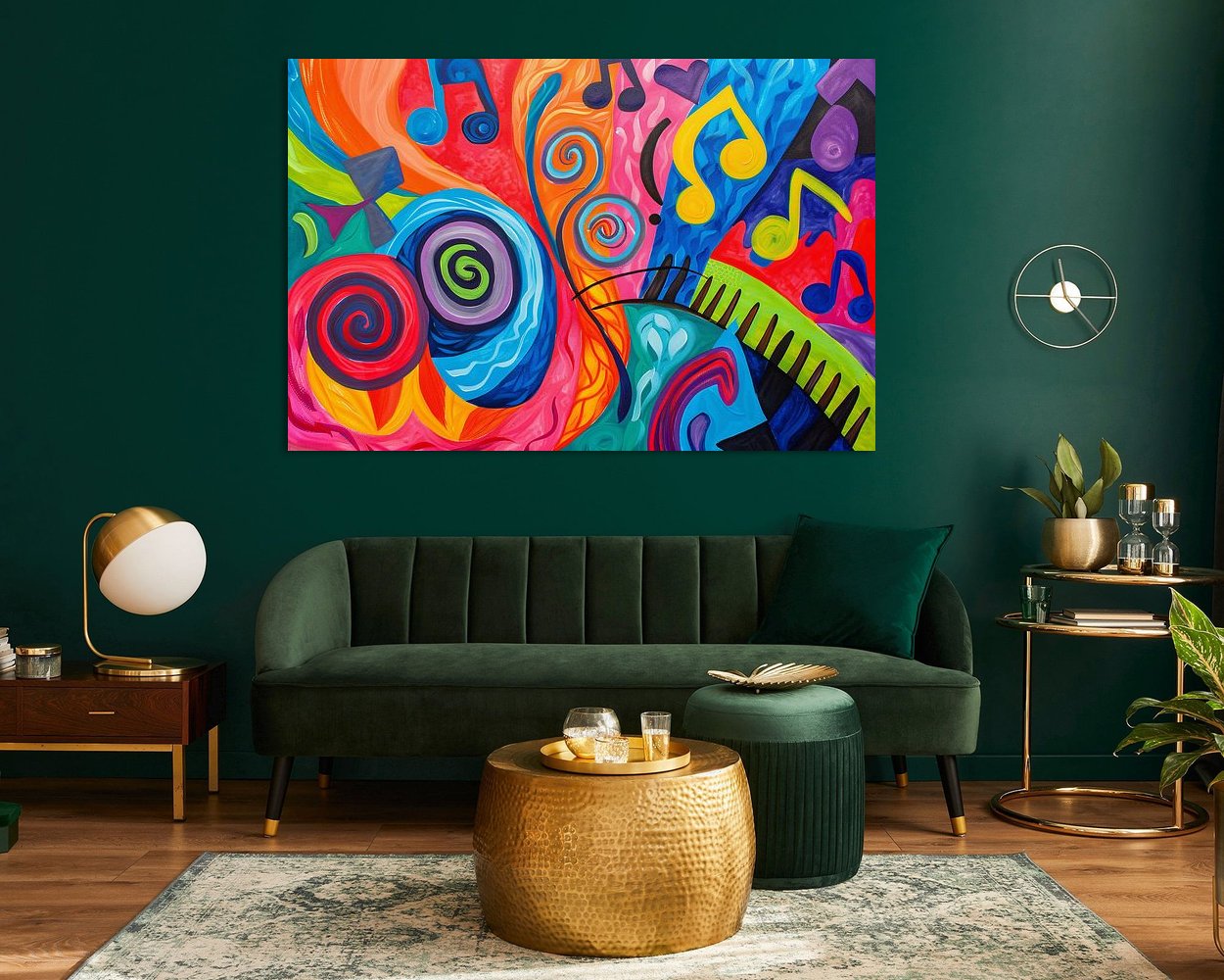 Example of the artwork in a room