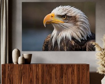 Realistisch portret van een majestueuze adelaar