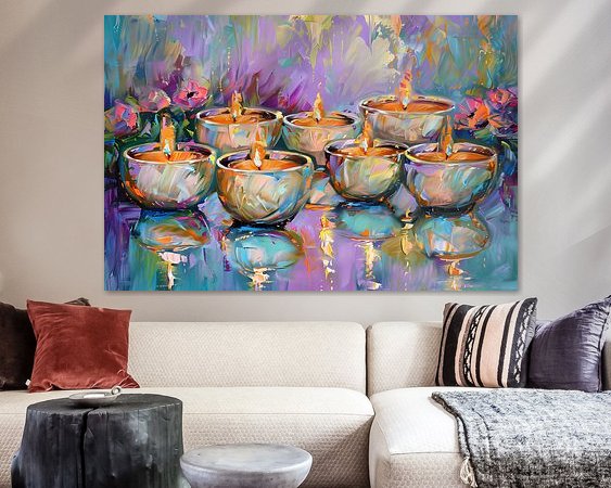 Example of the artwork in a room