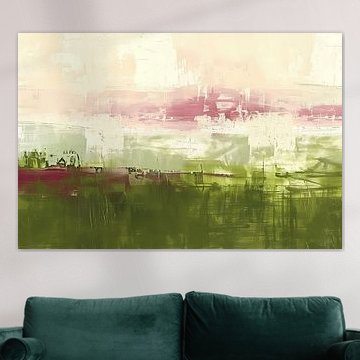 Abstract digital painting of landscape by Art & Soul Creations