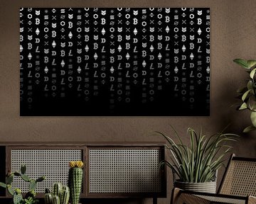 Crypto logo's panorama van TheXclusive Art