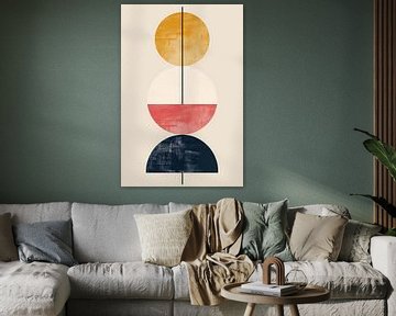 Cirkel Sterrenbeeld - Moderne Abstracte Kunst van Poster Art Shop