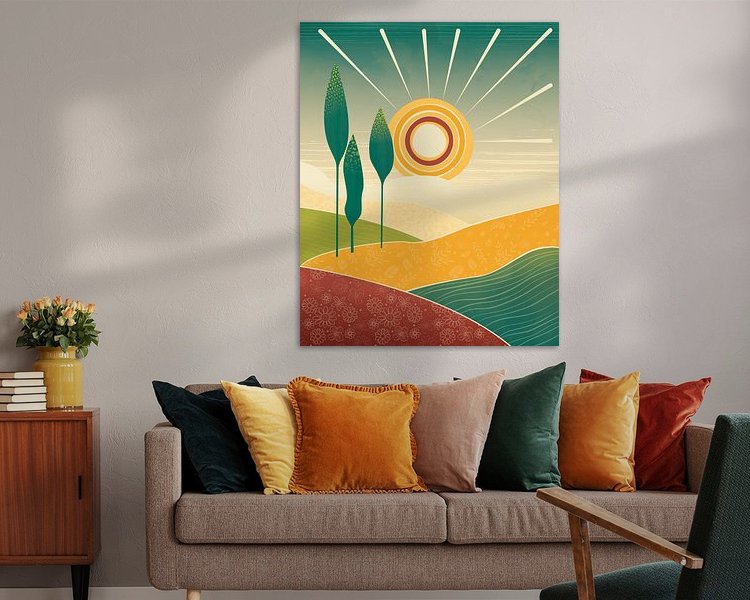 Example of the artwork in a room