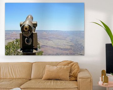 Telescoop bij de Grand Canyon op een zonnige dag van Lensw0rld