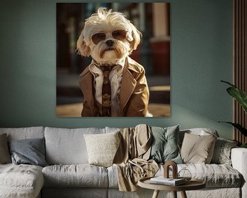 De elegante Shih Tzu als Columbo van YArt