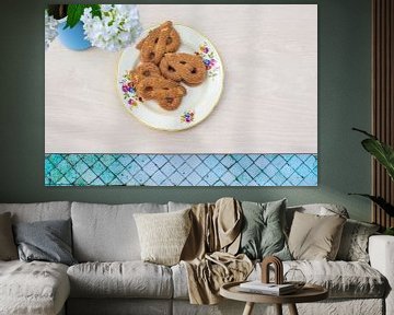 koekjes op een vintage bordje