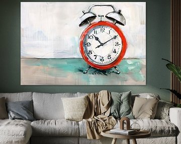 Beautiful digital art of a clock