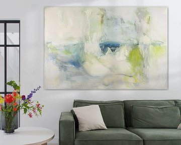 Abstract painting with soft colours