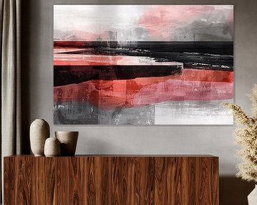 Abstracte digitale strand kunst met dynamische kleuren van Art & Soul Creations