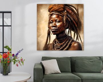 Himba vrouw van Gert-Jan Siesling