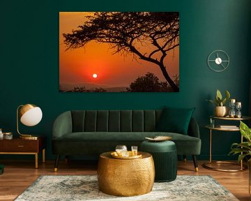 Prachtige zonsopkomst in Zuid-Afrika van Kim Paffen