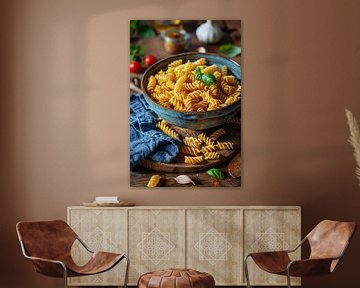 Fusilli pasta van Poster Art Shop