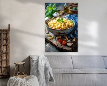 Fusilli pasta van Poster Art Shop