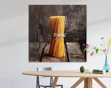 Spaghetti bundel - Perfecte keukenposter van Poster Art Shop