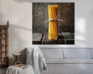 Spaghetti bundel - Perfecte keukenposter van Poster Art Shop