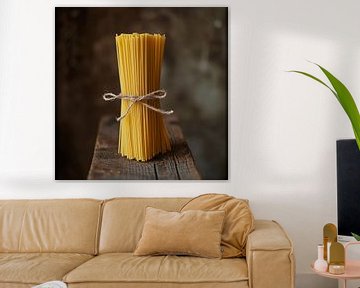 Spaghetti bundel - Perfecte keukenposter van Poster Art Shop