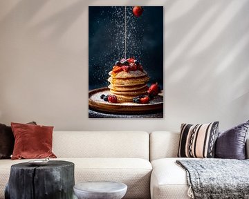 Pannenkoeken met bessen en siroop van Poster Art Shop