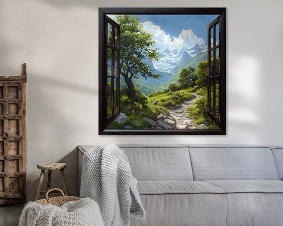 Example of the artwork in a room